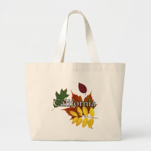 CALIFORNIA FALL COLORS LARGE TOTE BAG