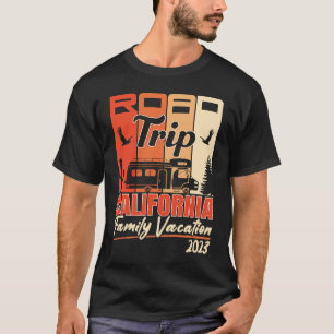 California Family Vacation RV Road Trip Mountains T-Shirt
