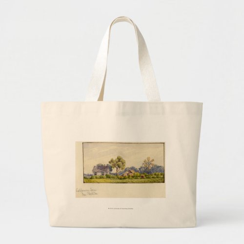 California Farm Near Stockton Large Tote Bag