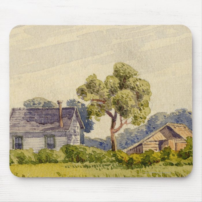 California Farm, Near Stockton Mousepad