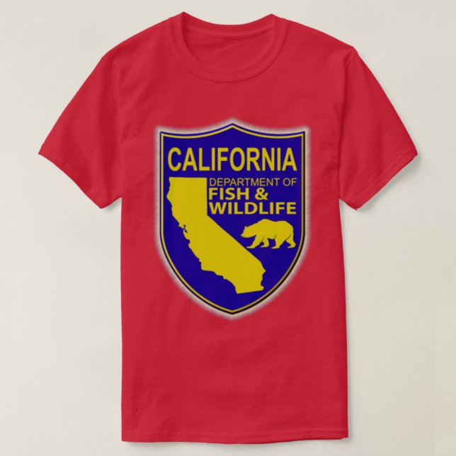 California Fish amp Wildlife T-Shirt (Design Front)