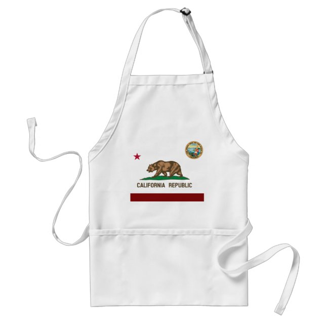 California flag adult apron (Front)