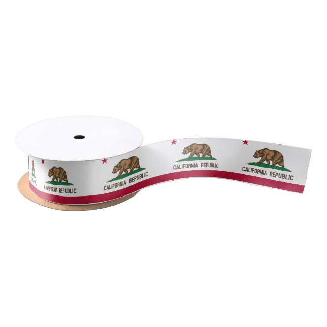 California flag, American state flag ribbon (Spool)