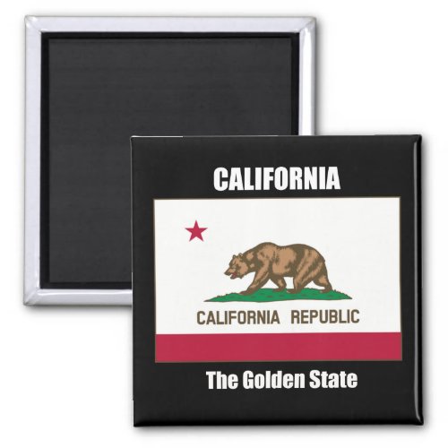 California Flag and Slogan Magnet