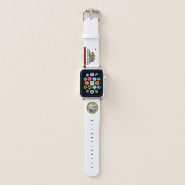 California flag apple watch band (Front)