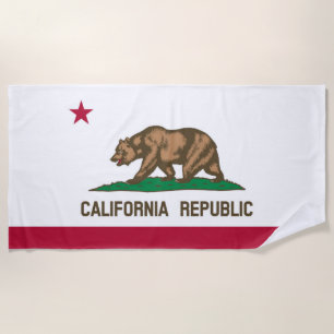 California flag beach towel