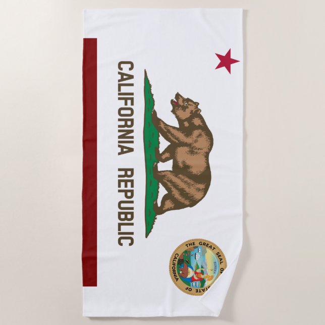 California flag beach towel (Front)
