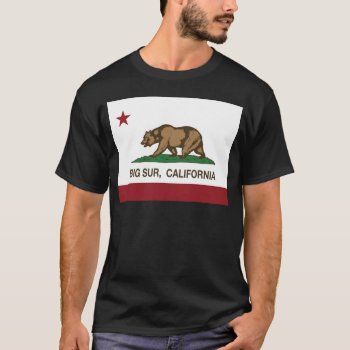 California Flag Big Sur T-shirt by LgTshirts at Zazzle