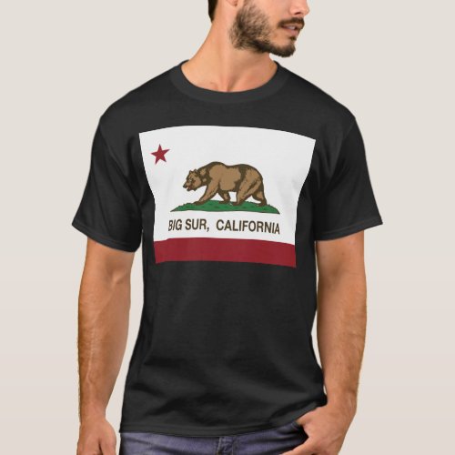california flag big sur T_Shirt