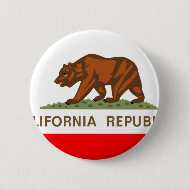 California Flag Button (Front)