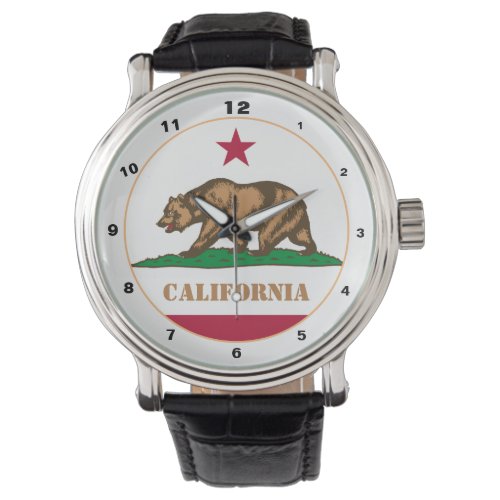 California  Flag California fashion USA design Watch