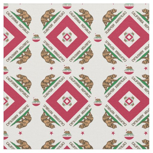 California Flag & California Trendy Fabric/fashion Fabric