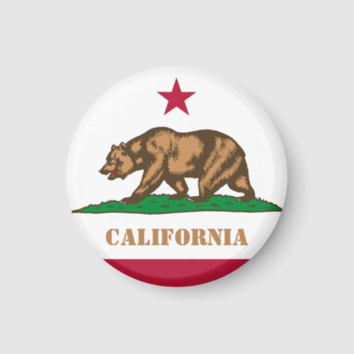 California  flag California USA holidaysports Magnet