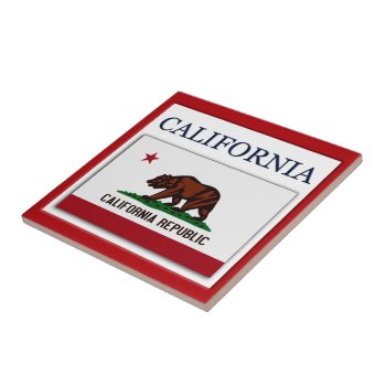 California Flag Design Tile by Americanliberty at Zazzle