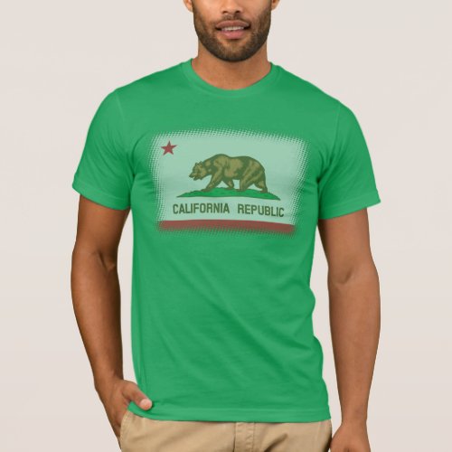 California Flag Fader T_Shirt