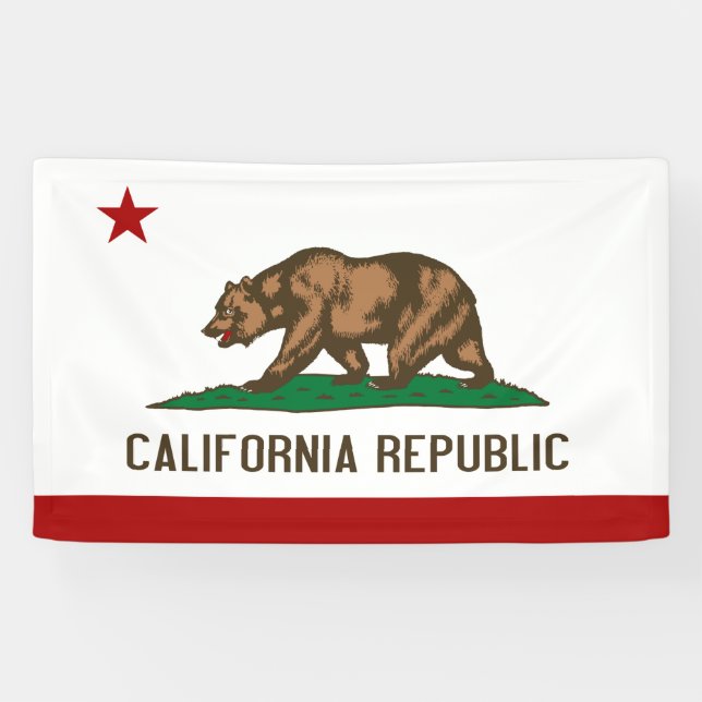 CALIFORNIA FLAG Flag - Banner (Horizontal)