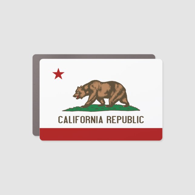 CALIFORNIA FLAG Flag - Car Magnet (Front)