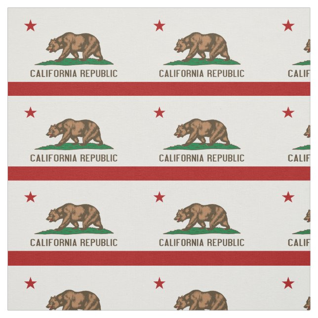 CALIFORNIA FLAG Flag Fabric (Swatch)