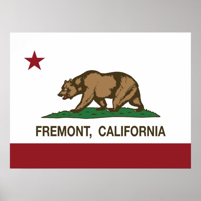 California flag Fremont Poster (Front)