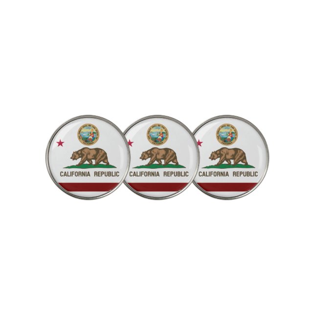 California flag golf ball marker (3 Up)