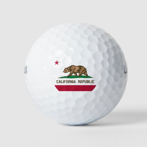 CALIFORNIA FLAG GOLF BALLS