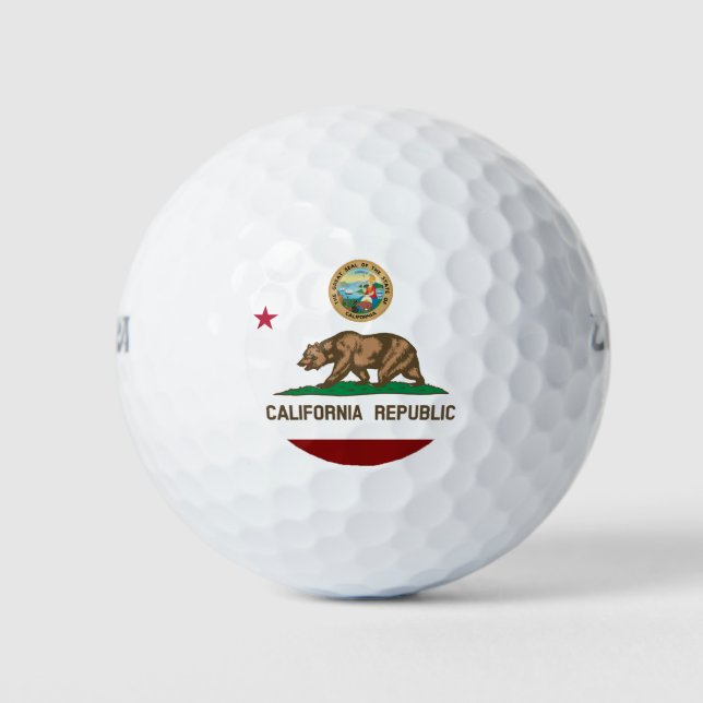California flag golf balls (Front)