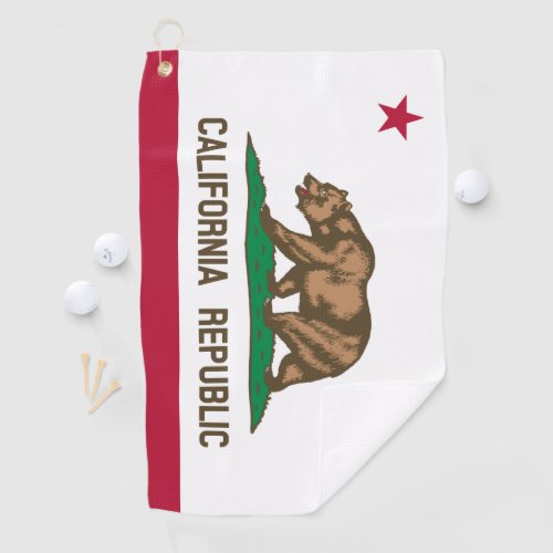 California Flag Golf Towel