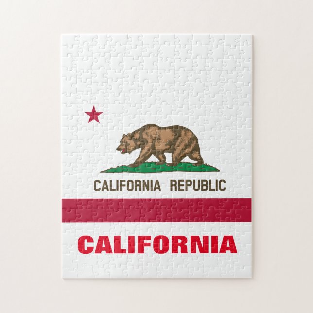 CALIFORNIA FLAG JIGSAW PUZZLE (Vertical)