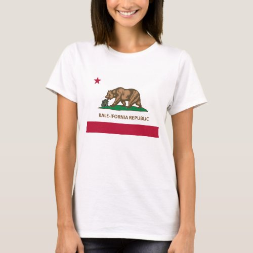 California Flag Kale Version Kale_ifornia T_Shirt