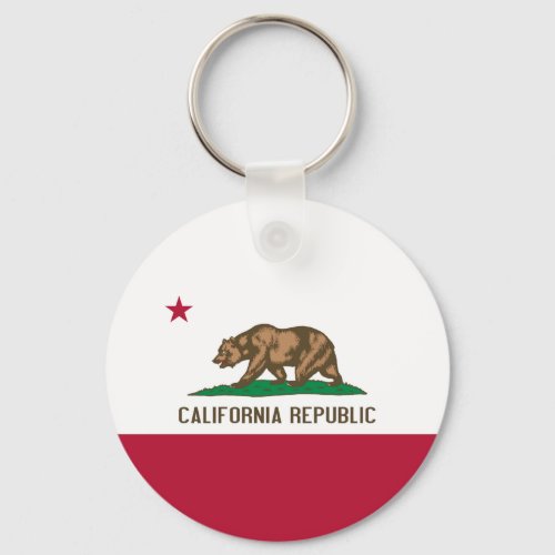 California Flag Keychain