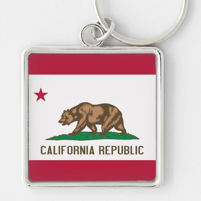 California Flag Keychain (Front)