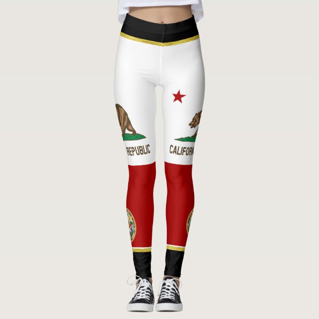 California flag leggings (Front)