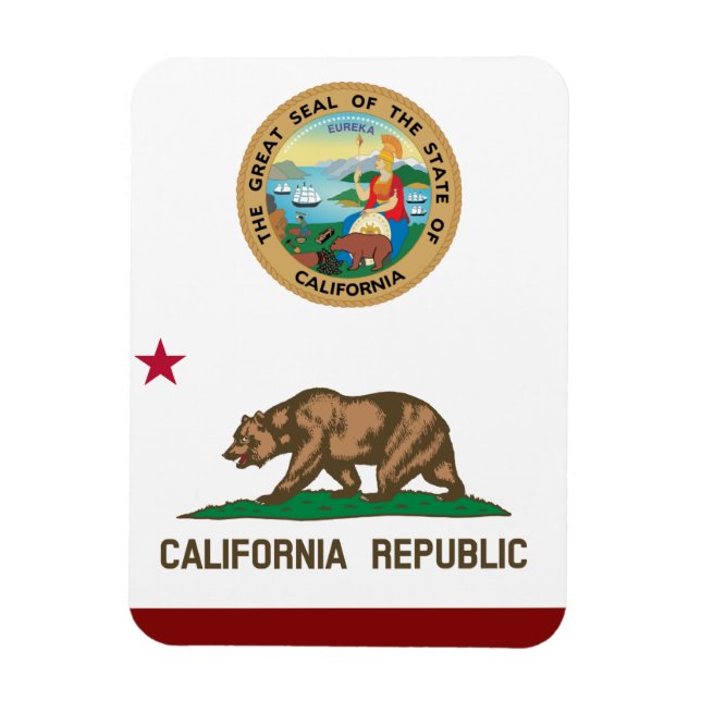 California flag magnet (Vertical)