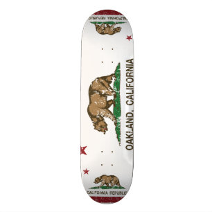 california flag oakland skateboard deck