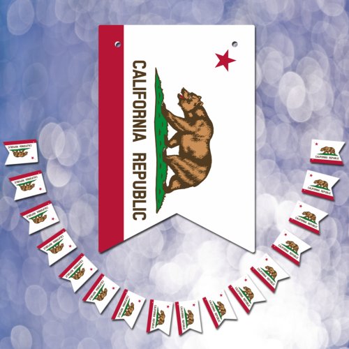 California Flag Party bunting Banners  Weddings