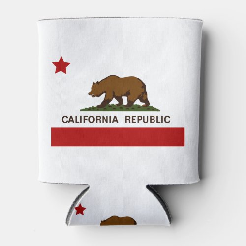 California Flag  Patriotic Can Cooler