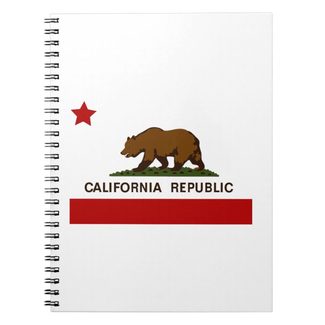 California Flag  Patriotic Notebook (Front)