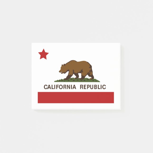 California Flag  Patriotic Post-it Notes (Front)