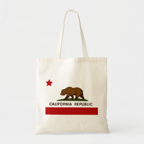 California Flag  Patriotic Tote Bag