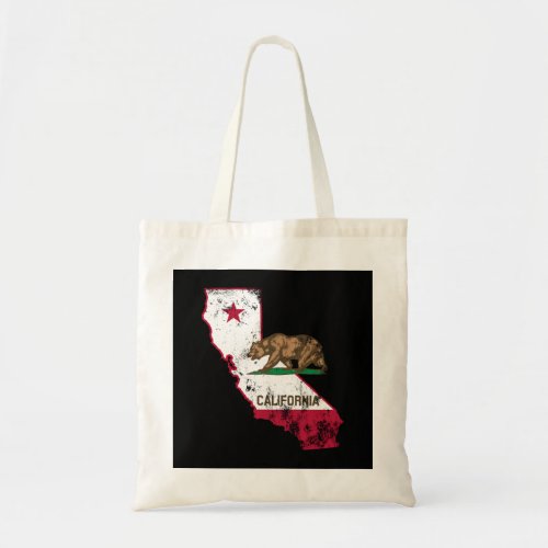 California Flag Patriotic Tote Bag