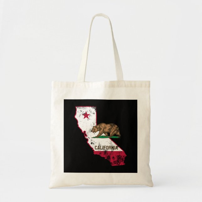 California Flag Patriotic Tote Bag (Front)