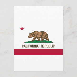 California Flag Postcard