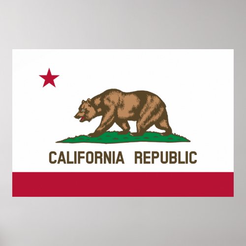 California Flag Poster
