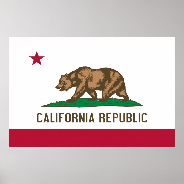 California Flag Poster (Front)