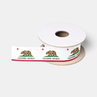 California Flag ribbon, California Republic /sport Satin Ribbon