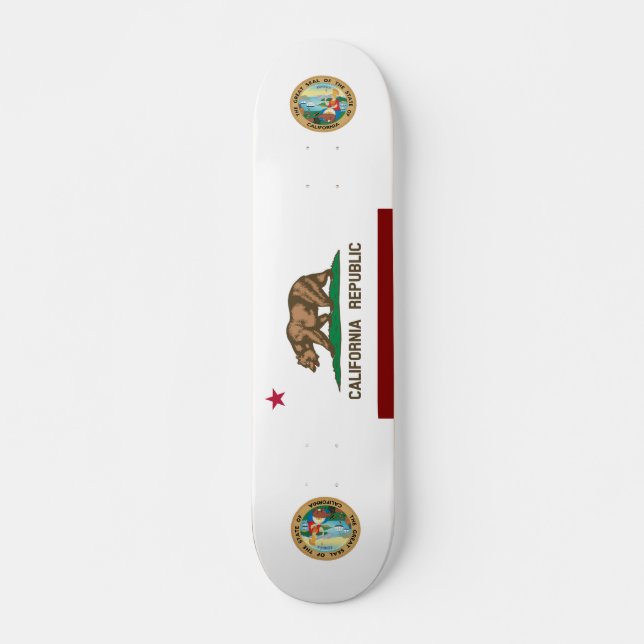 California flag skateboard (Front)