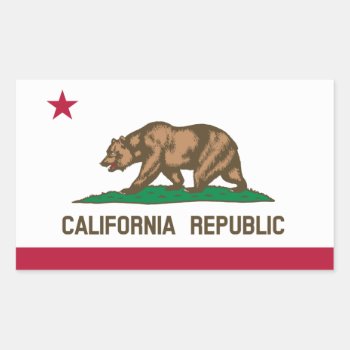 California* Flag Sticker   Drapeau De Californie by Azorean at Zazzle