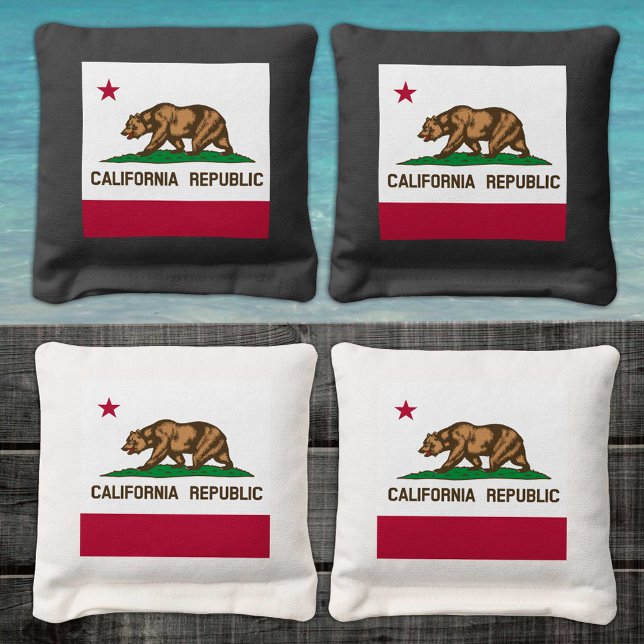 California Flag Tailgate, patriotic USA Cornhole Bags (Creator Uploaded)