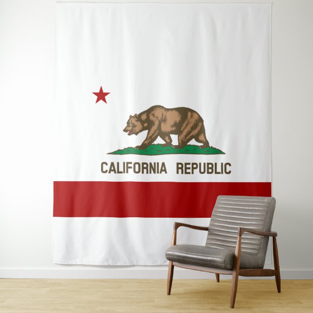 California flag tapestry (In Situ)