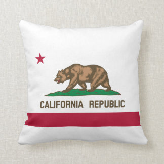 California Flag Throw Pillow